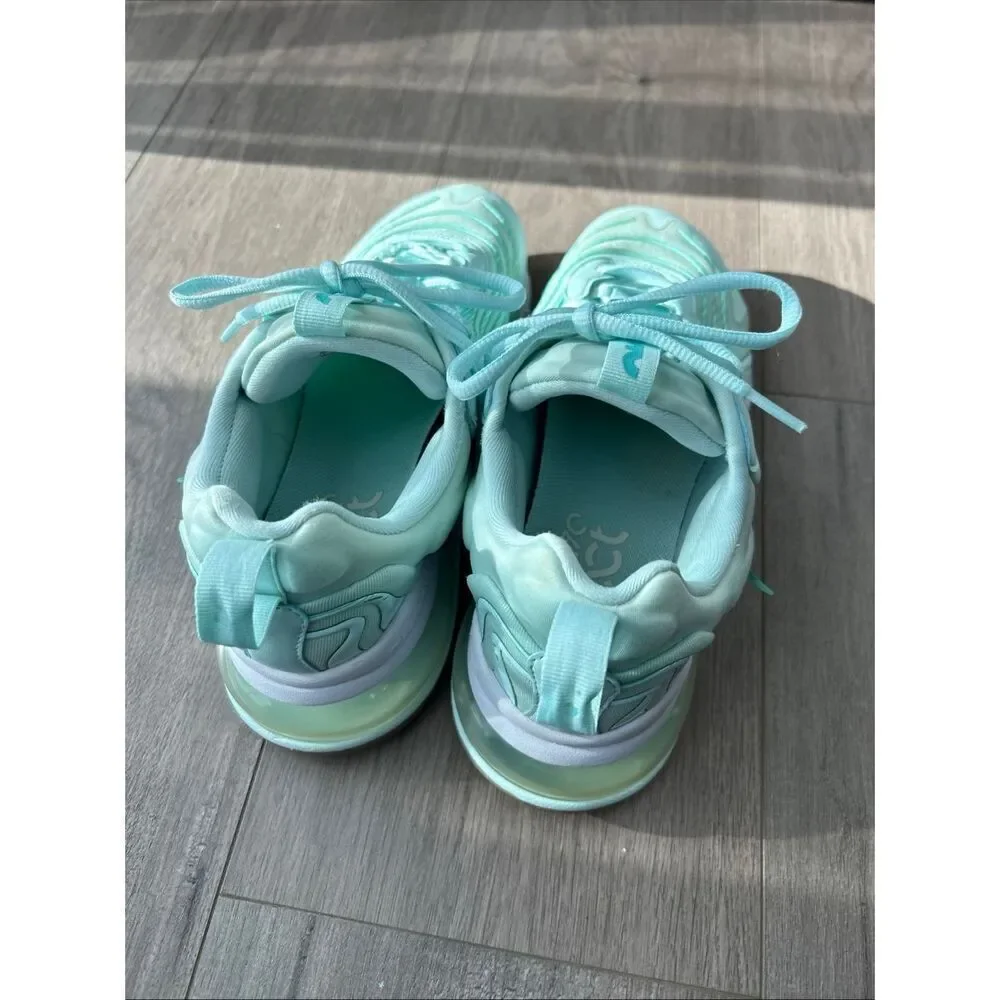 Nike Womens Air Max 270 React ENG CK2608-300 Blue Running Shoes Sneakers Sz 10